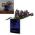 Book Vase for Flowers Aesthetic Room Decor Artistic Cultural Flavor Decorative Book Shape Flower Vase for Home Bedroom Office Blue (White Characters)