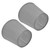 2Pcs Indoor Lamp Shade European Style Fabric Lampshade for E14 Chandelier Table Lamp Floor LampPX150 Silver Gray