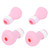 4Pcs Pet Bathing Foot Cover Silicone AntiScratch Cat Paw Protector Pet Supplies for Bathing(Pink )