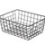 Wire Basket Hollow Breathable Large Multi Functional Iron Storage Basket for Underwear Snacks Fruits Toy Black