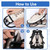 Silicone Shoe Holster for Men Women Water Resistant Shoe Holder Footwear Clip for Backpack Sports Accessory