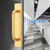Self Stick Cabinet Drawer Handles Pulls Aluminum Alloy Drawer Push Pull Handles Punch Free Adhesive Handle for Kitchen Cabinet Drawer Window Sliding Closet