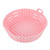 Fryer Silicone Liner Heat Resistant Elastic Washable Food Grade Reusable Fryer Basket for Cooking Pink