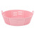 Fryer Silicone Liner Heat Resistant Elastic Washable Food Grade Reusable Fryer Basket for Cooking Pink