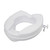 Raised Toilet Seat 300 Lbs Heavy Duty Elevated Toilet Seat with Tightening Clamps Raised Toilet Seats for Most Elongated Toilets (White, 2 Inches)