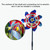 Silver Bird Repelling Windmill Color 7 Pieces of Windmill Balcony Farm Decoration Windmill