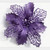10Pcs Glitter Poinsettia 9cm Artificial Flowers Christmas for Wedding Party Wreath Decoration Black