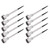 10Pcs Solar Lawn Lamp LED Landscape Garden Lights IP44 Waterproof Stainless Steel for Outside Yard GroundWarm White Light