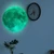 Moon Wall Sticker Glowing Luminous Wall Sticker PVC DIY Wall Paper for Bedroom Decoration12cm / 4.7in