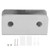 Rectangular Glass Fixing Clip 304 Stainless Steel Glass Clamp Holder for 8‑12mm Glass