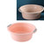 Plastic Washing Basin Multipurpose Light Face Baby Adult Foot Washbasin Tub with Double Handles for Home Bathroom Small‑Peach Pink