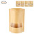 50Pcs Stand Up Pouch Bags Kraft Pouches with Tear Notch and Matte Window Resealable Zip Lock Food Storage Bags