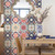 6 PCS 3D Flower Simulation Self adhesive Bathroom Kitchen Wall Stair Tile Sticker