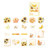 40 Sheets Flower Stickers Versatile Vibrant Colors Cute Design Deco Stickers for DIY Handbook Journals Type 2