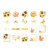 40 Sheets Flower Stickers Versatile Vibrant Colors Cute Design Deco Stickers for DIY Handbook Journals Type 2