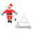 LED Christmas Lights Decorative Ladder Lights with Father Christmas Figure for Indoor Outdoors Window Garden Party US Plug 110V