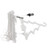 LED Christmas Lights Decorative Ladder Lights with Father Christmas Figure for Indoor Outdoors Window Garden Party US Plug 110V