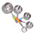 5PCS Kitchen Measuring Scoop with Scale Stainless Steel Coffee Measuring Spoon Baking Seasoning Spoon