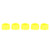 200Pcs 10mm Pigeons No Word Leg Ring Poultry Foot Clip Identification Ring Birds SuppliesYellow