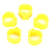 200Pcs 10mm Pigeons No Word Leg Ring Poultry Foot Clip Identification Ring Birds SuppliesYellow