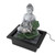 Tabletop Water Fountain Innovative Landscaping Increase Air Humidity Water Fountain Desktop Decor with LED Light for Indoor
