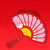 2023 Rabbit Year Spring Festival Creative Fan Shaped Folding Red Envelope New Year Fan Red Envelope