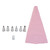 6pcs/set DIY Kitchen Gadgets Cream Pastry Bag Anti Corrosion Nozzles Cake Decor Tips ToolsPink