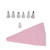6pcs/set DIY Kitchen Gadgets Cream Pastry Bag Anti Corrosion Nozzles Cake Decor Tips ToolsPink
