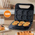 Animal Mini Waffle Maker Make 6 Different Cat Dog Shaped Pancakes Electric Non-stick Waffler Iron Fun Breakfast Gift for Children and Adults
