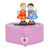 Cute Lovely Kissing Lovers Music Box Musical Jewelry Box Birthday Gift Home Table DecorationPink