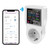 Smart Backlit Digital Temperature Controller LCD Screen APP Control Auto Heating Cooling Power-off Programmable Smart Wi-Fi Thermostats Timer with Sensor Probe for Home Reptile Incubator Greenhouse