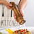 10in Wood Pepper Mill Adjustable Portable Kitchen Salt Pepper Grinder for Sea Salt Himalayan Salt Black Pepper Red Pepper