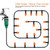 Micro Water Irrigation System Garden Greenhouse Plants Automatic Watering 15M Hose Set Kit