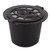 3Pcs Household Reusable Coffee Capsules Filter Refillable Capsules Cup Fit for Nespress (Black)