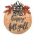 Halloween Door Decoration Wreath Pumpkin Door Decoration Fall Door Hanger with Welcome Signs