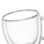 2Pcs Glass Water Mug Multipurpose Large Capacity Safe Transparent Drink Cup Double Layer for Home