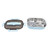 Portable Kids 304 Stainless Steel Lunch Box 1.3L Four Compartment Bento Box with Soup Bowl Chopsticks SpoonBlue