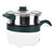 2L 12V Multifunctional Electric Hot Pot Stainless Steel Anti Dry Food Steamer for Car Home Kitchen