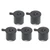 5PCS Steam Release Handle Lightweight Portable Wearable Durable ABS Pressure Cooker Valve