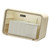Tissue Box Cover Wall Mounted 2 in 1 Waterproof Tissue Holder Dispenser Box Cover for Bathroom Transparent White
