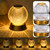 Neoglint Crystal Metal Bedside Lamp Cordless Table Lamp Touch Control Desk Lamp 3 Light Colors Stepless Dimmable Night Light Rechargeable for Bedroom Bar Restaurant Coffee Shop