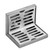 Side Drain 304 Stainless Steel Corrosion Resistance Thickened L Shape Floor Drain for Bathroom Hotel for 50mm Pipe (with Sealing Ring)