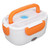 Electric Lunch Box Split Household Mini Portable Multifunctional Orange Electric Lunch Box Food Heater 100‑240V EU Plug
