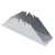 Triangular Napkin Holder Stainless Steel Stand Vertical Tissue Rack for Home Restaurant HotelSilver