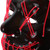 Halloween Light Up Mask PP Cold Light Ergonomic LED Scary Glowing Mask for Cosplay Red