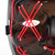 Halloween Light Up Mask PP Cold Light Ergonomic LED Scary Glowing Mask for Cosplay Red