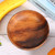 Wooden Snack Dish Fruit Food Salad Soup Bowl for Home Coffee Shop Use12x3.5cm