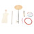 Female Mannequin Torso High Temperature Resistant Height Adjustable Female Mannequin Torso Dress Form with Display Stand 1/6