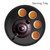 Round Natural Wood Serving Tray Wooden Plate Tea Food Server Dishes Water Drink Platter 33cm