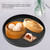 Round Natural Wood Serving Tray Wooden Plate Tea Food Server Dishes Water Drink Platter 33cm